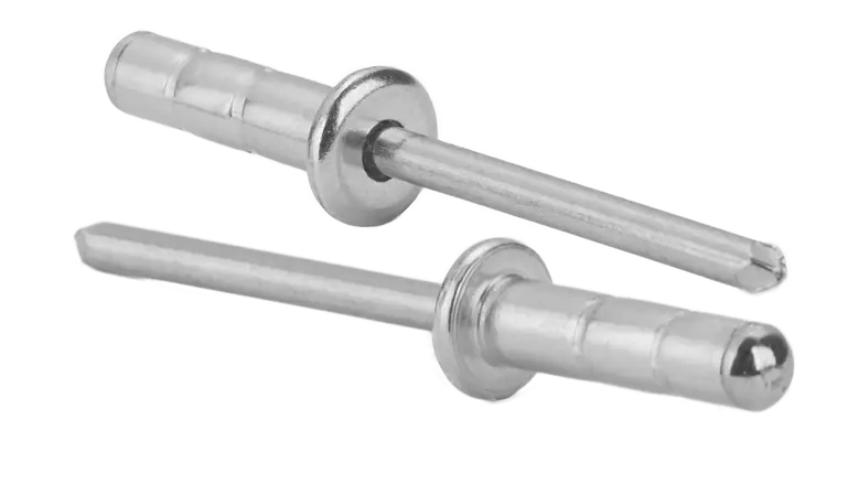 Brand New [10000 BULK] Blind Rivets Dome Head Steel/Steel Zinc Plated 1/8 Diameter .02-.06 Grip