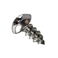 6-18 x 1" Self-Tapping Screws, 6-Lobe Pin-In Flat Head, Tamper Resistant, Type A, 304 Stainless Steel, Fully Threaded, Qty 1000 Budget